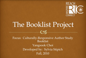 Culturally Responsive Book List